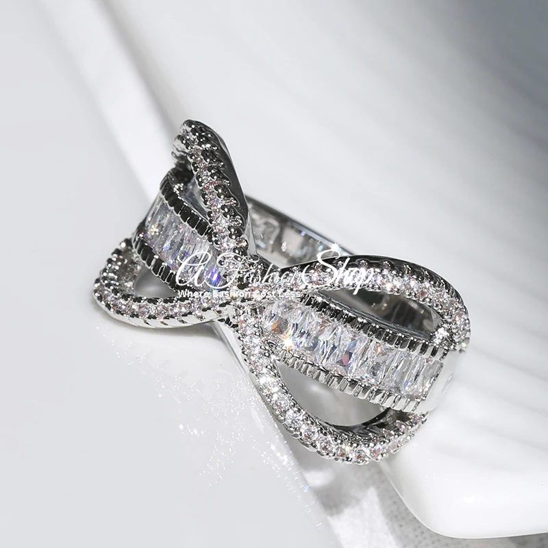 Blaze Inspired Bridal Engagement Silver Ring