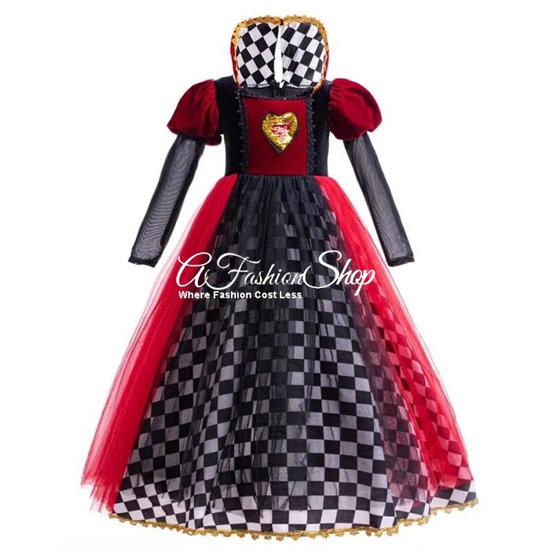 Queen of Hearts Halloween Party Wonderland Costume