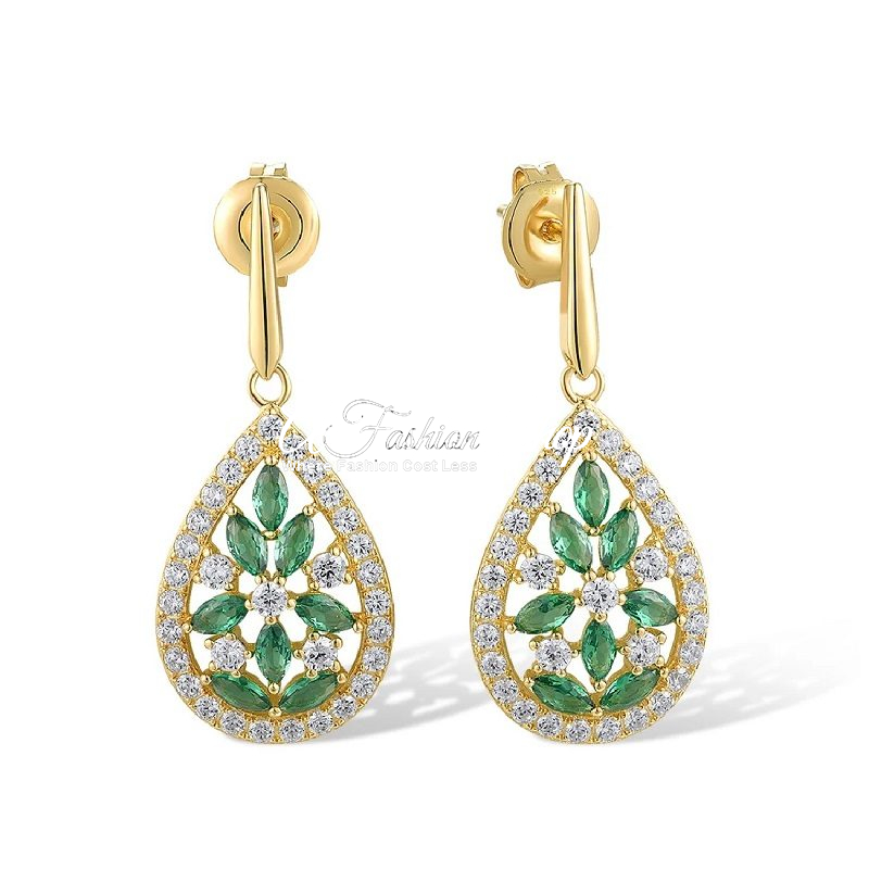 Caroline Green Star Spinel Earrings