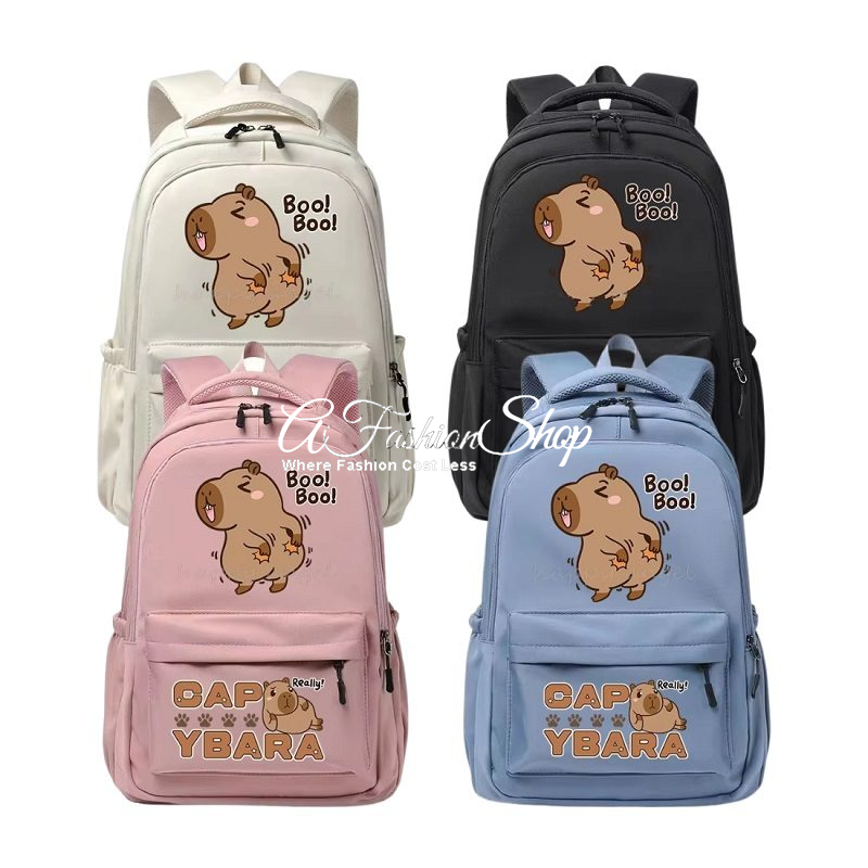 Capybara School Nylon Backpack 45cm