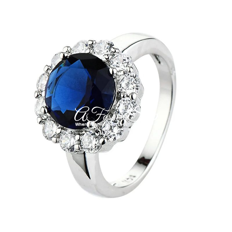 Colored Zircon Ring Radiant Style