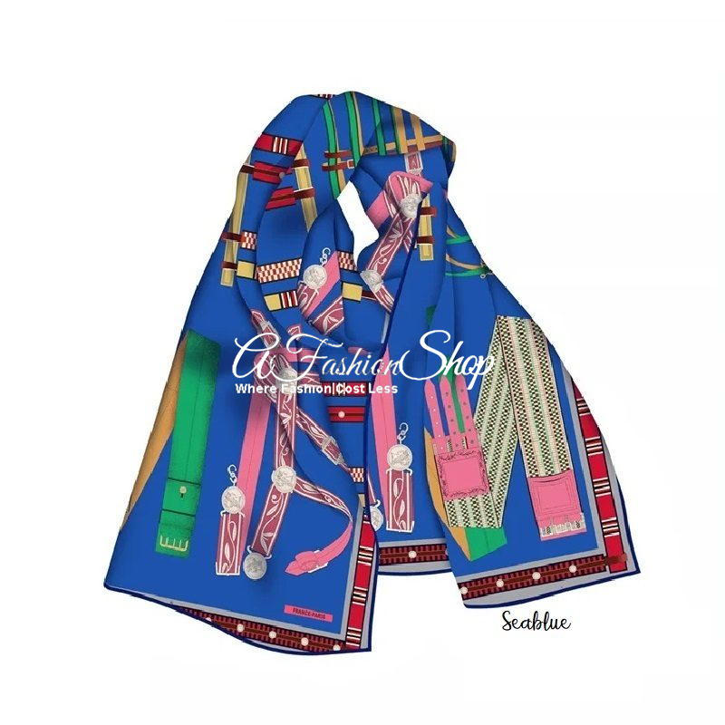 Women’s Long Scarf Kelly in Blue
