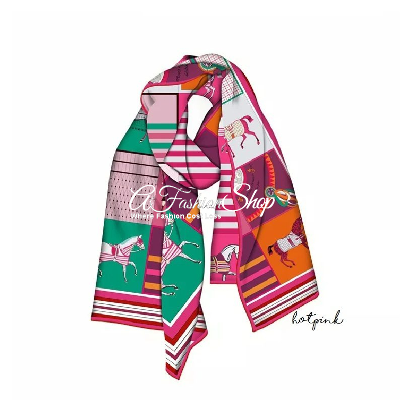 Women’s Long Scarf Mare Silk Equester