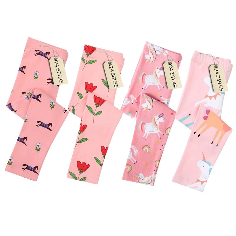 Girl Princess Legging Flower & Unicorn