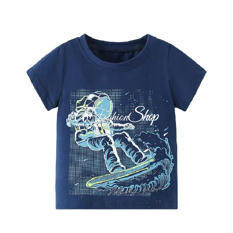 Kid Cotton Graphic T-Shirt Astronaut