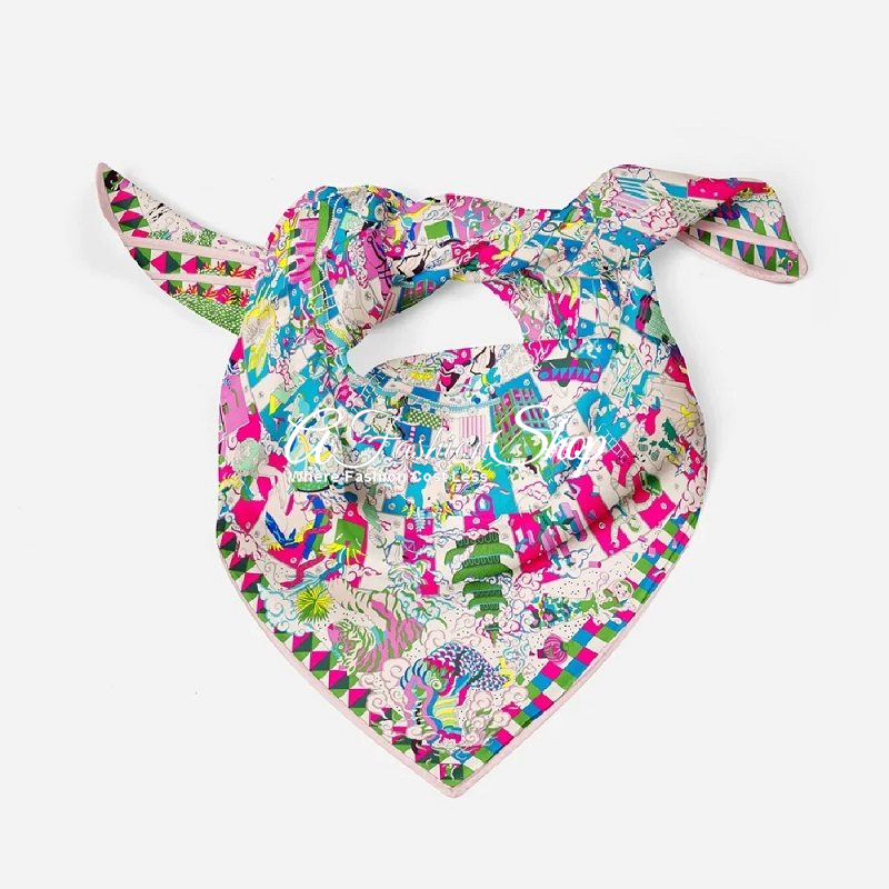 Fantasyland Square Silk Headscarf