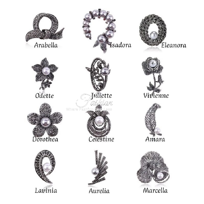 Antique-Inspired Brooch For Fashion Jewelry Lover
