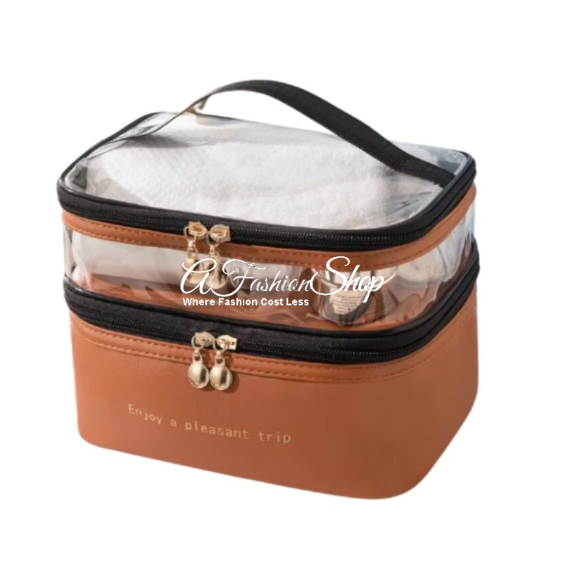 Essential Leather Travel Bag Organizer