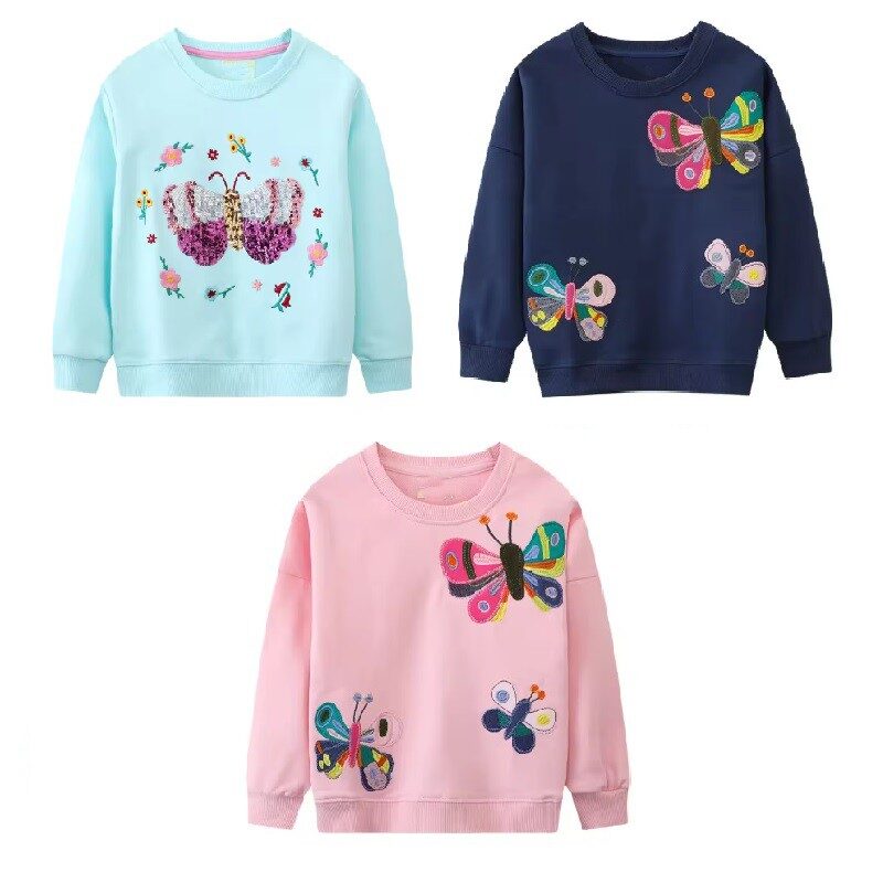Free Spirit Embellished Butterfly Pull Over Sweater
