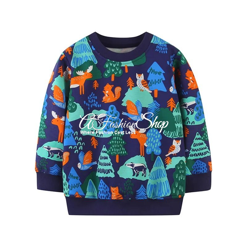 Christmas Dark Color Sweater Forest