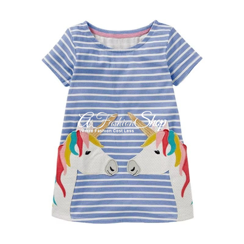 Jolie Girl Short Sleeve A-line Dress Agnes