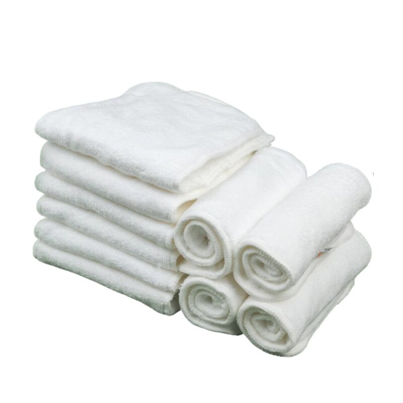 10pcs Microfiber Diaper Inserts Liners 4-layer Washable