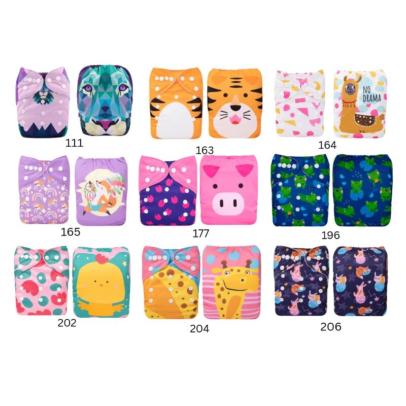 BEEVIE 7: Adjustable Reusable Cloth Diaper – Newborn to 15kg