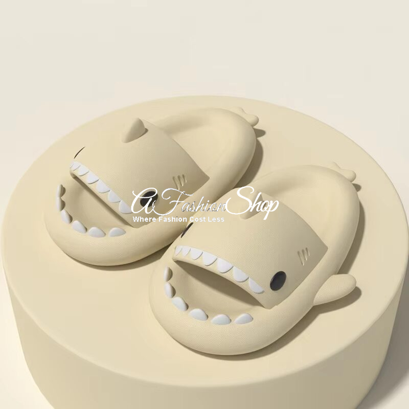 Shark Sandal EVA Non Slip-On Beige