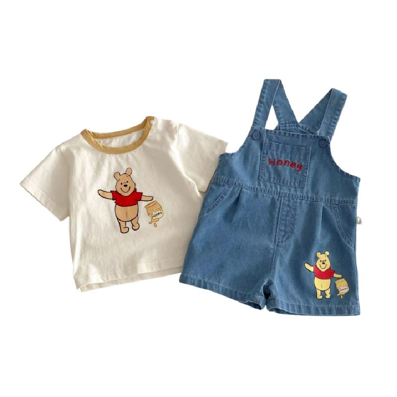 Baby Bear 2-Piece Set T-Shirt Denim Overall Outfit