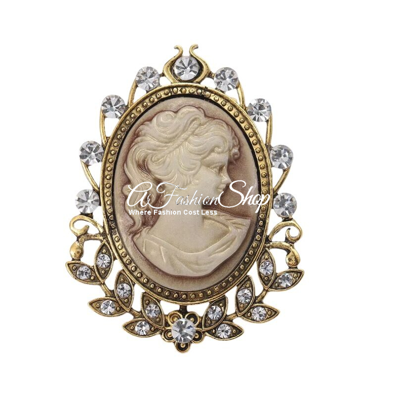 Women’s Queen Brooch Vintage Floral Pin – Elizabeth