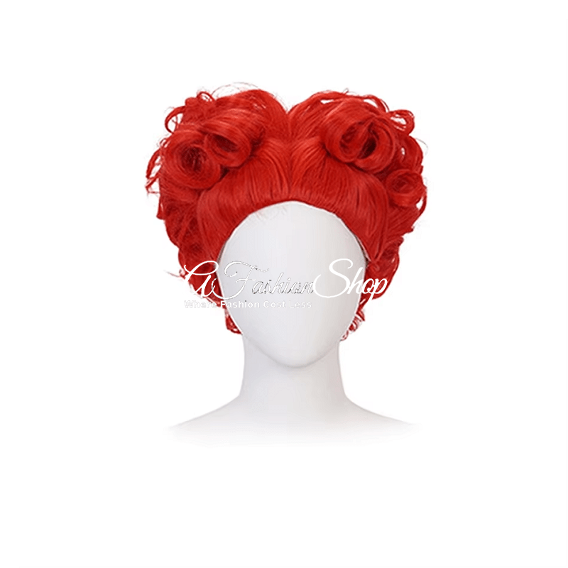 Queen of Hearts Wonderland Costume Accessories Wig