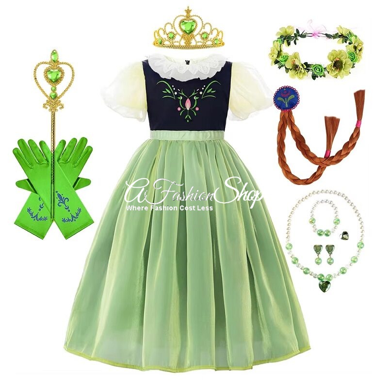 Frozen Halloween Princess Anna Party Costume Magic Wand