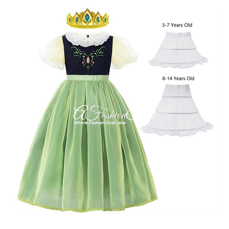 Magic of Arendelle Princess Anna Dress With Slip