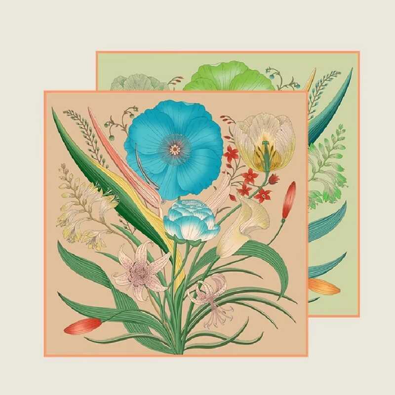 Botanical Reverie Silk Twill Scarf