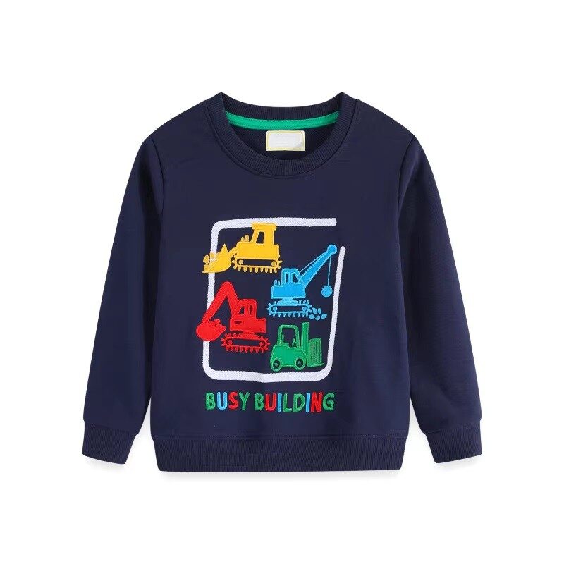 Bobo Builder Graphics Long-Sleeve Navy Sweatshirt